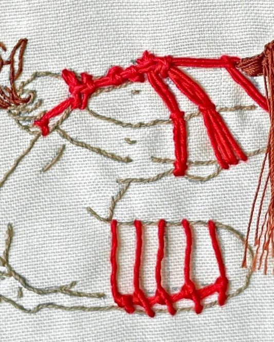 Using authentic shibari friction techniques, we’ve carefully bound this silhouette in vibrant red ropes. It’s a study in tension, surrender, and the beautiful lines the body creates when it’s held just right.