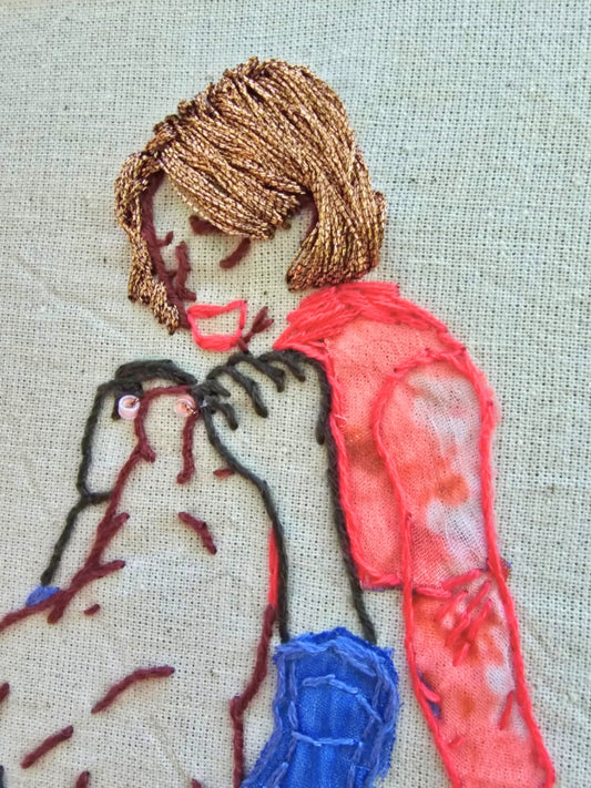 Eat Me Baby- Handmade Unique Mixed Media Wall Art