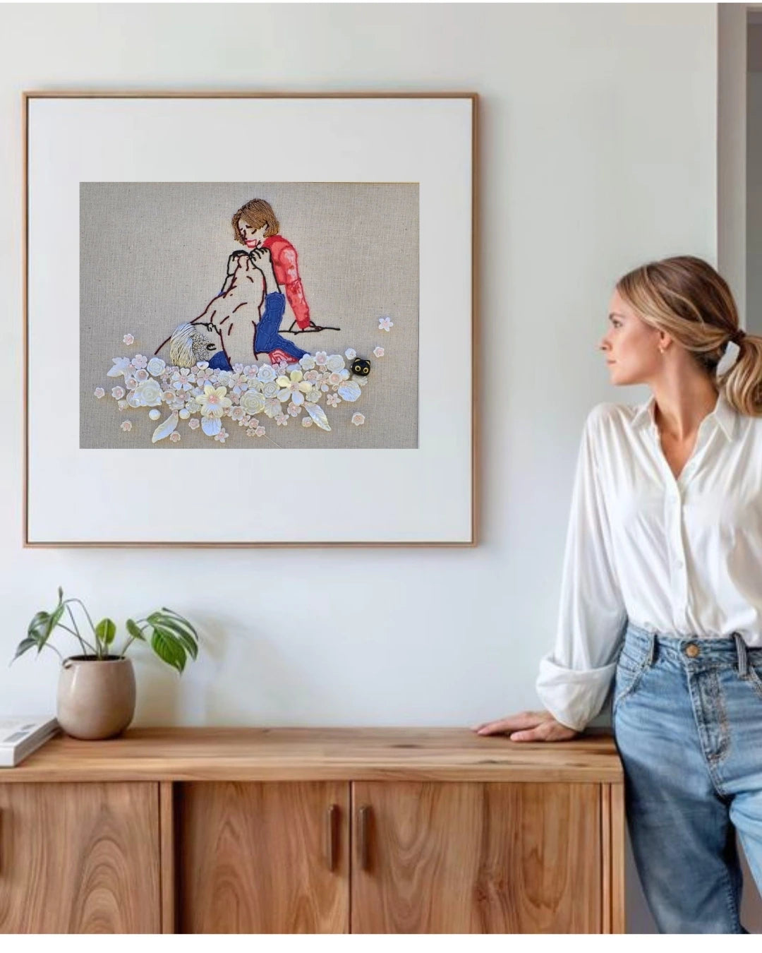 Eat Me Baby- Handmade Unique Mixed Media Wall Art