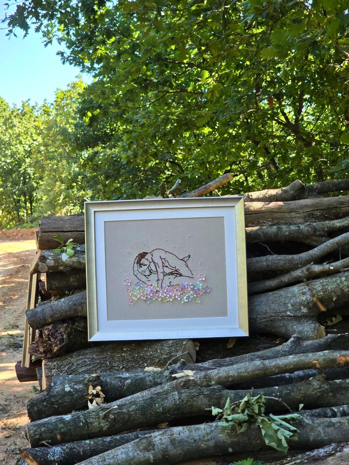 Ground Me - Handmade Unique Mixed Media Wall Art