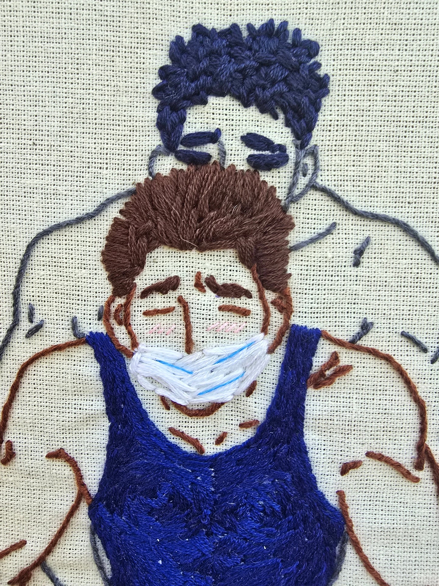 Glow Boys - Handmade Unique Mixed Media Wall Art