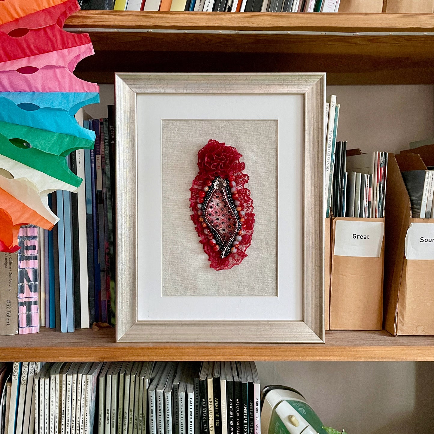 Velvet Cup - Handmade Unique Mixed Media Decor
